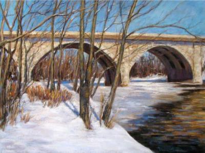 "Dublin Bridge in Winter" SOLD "Dublin Bridge in Winter" SOLD